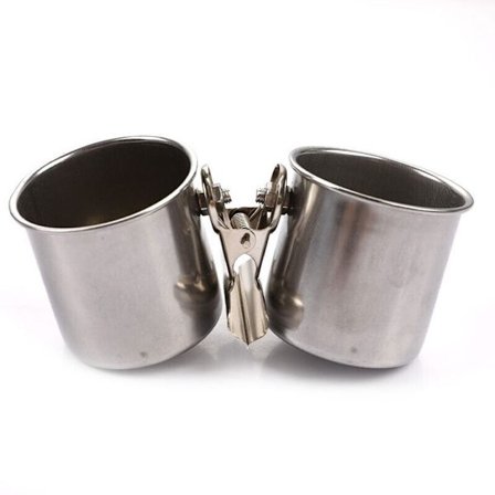 Bird Food Cup Papegojmatare DUBBEL DUBBEL