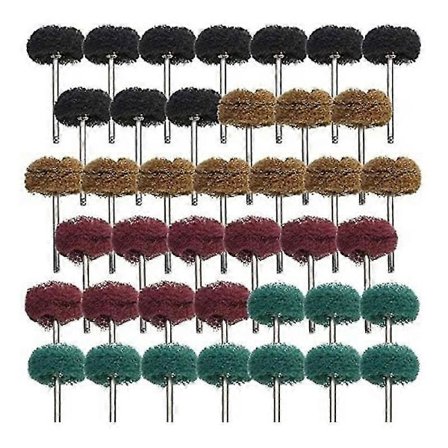 40 kpl 25 mm:n kiillotuslaikka kiillotuspyörällä pyöriville työkaluille