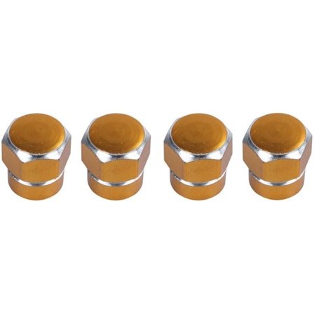 4 Hex Aluminium Legering Hjul Dæk Trykluft Ventil Hætte Rød til Bil-Truck-Auto