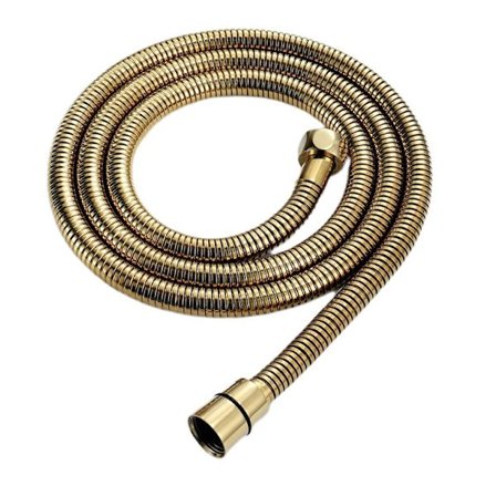 Dusjslange Dusjslange Rustfritt Stål Dusjslangefeste Galvanisering Håndholdt Dusjhode Slange-Gull