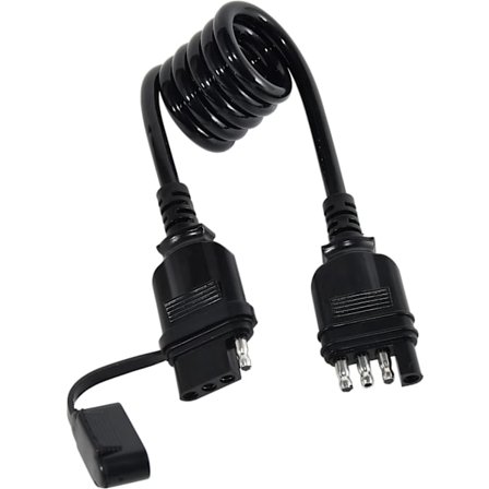 4-vejs Fladt Trailer Forlængerkabel Spoler 3 Fod 4-polet Han og Hun