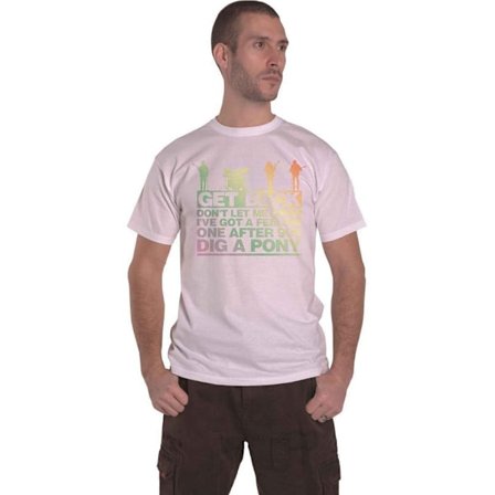 The Beatles Unisex Adult Get Back Gradient Cotton T-Shirt S Whi