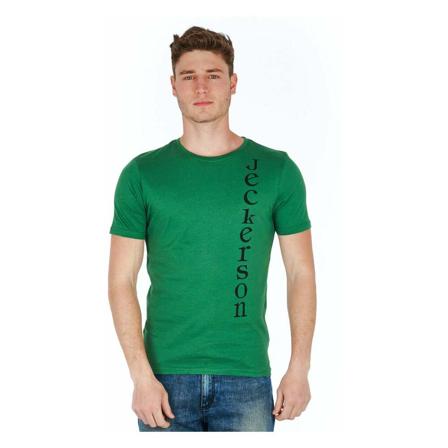 Jeckerson Green Cotton T-Shirt , Groen , Heren , Maat: M