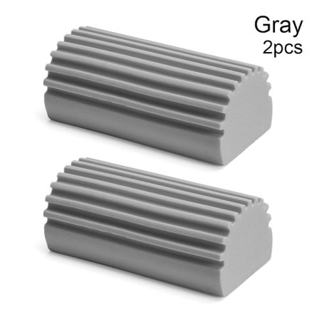 Magiska dammrengöringssvampar Damp Clean Duster Sponge GRÅ 2 - stock