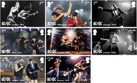 England - AC/DC - Postfrisk sæt 8v