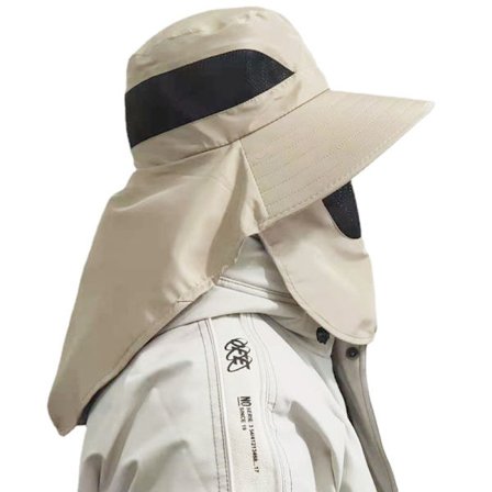 Solhatt Män Fällbar Safarihatt Anti UV Utomhus Bergsklättring Ha