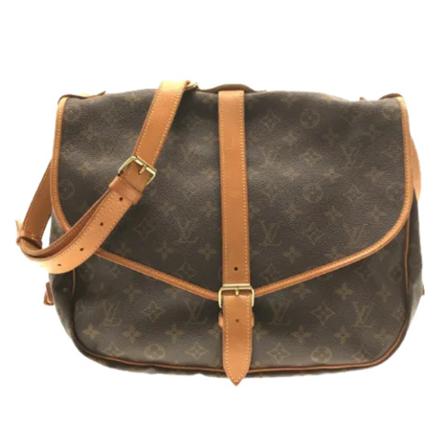 Louis Vuitton Vintage, Pre-owned Shoulder Bags Bruin, Dames, Maat:ONE Size,Canvas