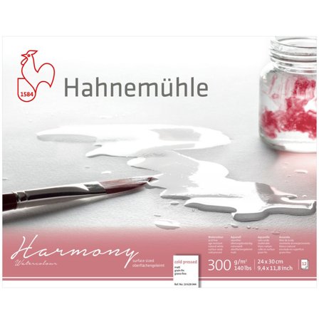 Hahnemühle Akvarellpapper Harmony 300 g Matt 24 x 30 cm