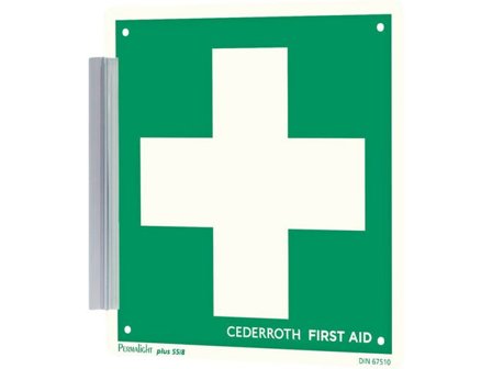 CEDERROTH Hållare för Första Hjälpen-skylt - Lyreco - Skyddsutrustning - Första Hjälpen - Stationer och tavlor