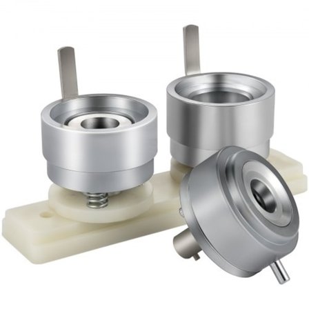 Badge Stansform 1-1/4 tommer/32 mm Rund Stansform med ABS-skydeknap Form Kulstofstål Badge Maker Del Aluminiumlegeringskerne Kompatibel med Button 