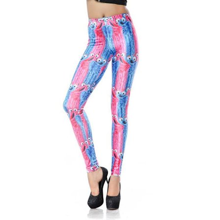 Rosa och Blå Monster Leggings