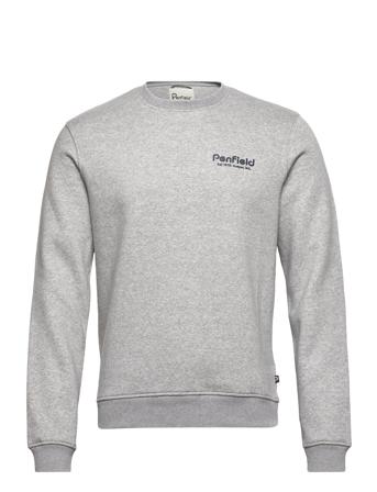 Hudson Script Crew Bb Sweat Tops Sweatshirts & Hoodies Sweatshirts Grey Penfield