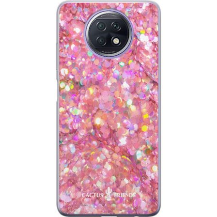 Kompatibelt Mobildeksel til Xiaomi Xiaomi Redmi Note 9T Cactus and Friends – PinkGlitter