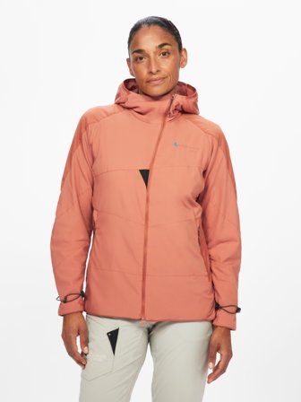 Klättermusen Vili Hood Jacket Dam - Stone Red - XS