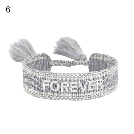 Dame Wrap Armbånd Dusk Utsøkt Hånddekorasjon Broderte Bokstaver N Armbånd For Venner 6