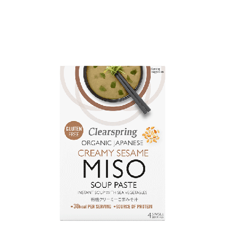 Clearspring Misosoppa Creamy Sesame 4x15 g