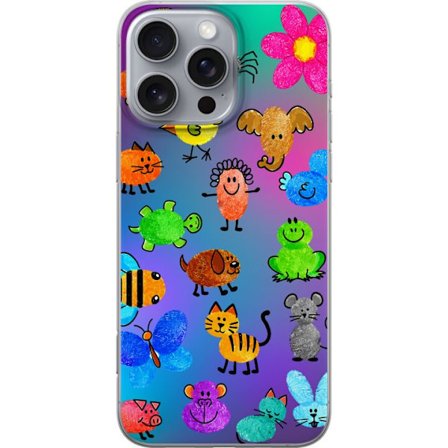 Yhteensopiva Puhelinkuori Apple iPhone 16 Pro Max Little Scribble Friends