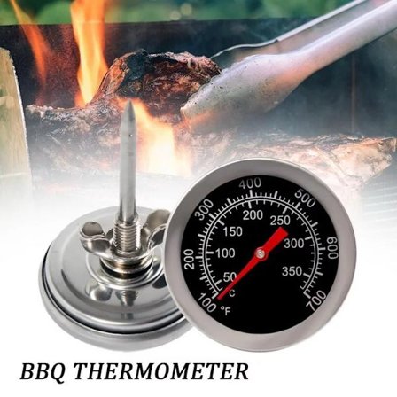Kolugn röktermometer, termometer för rostfri stålugn, grilltillbehör, termometer för köksredskap