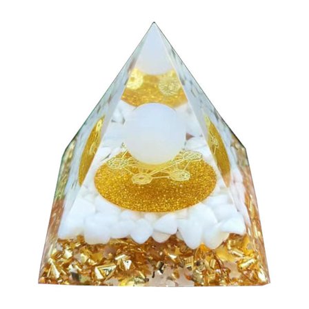 Pyramide Krystal Sten Energigenerator Healing Naturkrystal Reiki Chakra Til Hjem Soveværelse Kontor Skrivebords Dekoration (Størrelse: 5cm-z011)