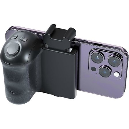 Telefon Kameragreb med Zoom Fjernbetjening, Smartphone Håndtag Holder med Trådløs Udløser, Telefon Film Tilbehør Vlog Optagelse