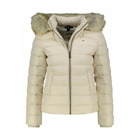 Tommy Jeans - Vinterjackor - Beige - Dam - Storlek: Xs, Dam, Storlek: XS