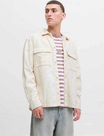 Jack & Jones Jjeperfect Corduroy Overshirt Ls Sn - Cream - L