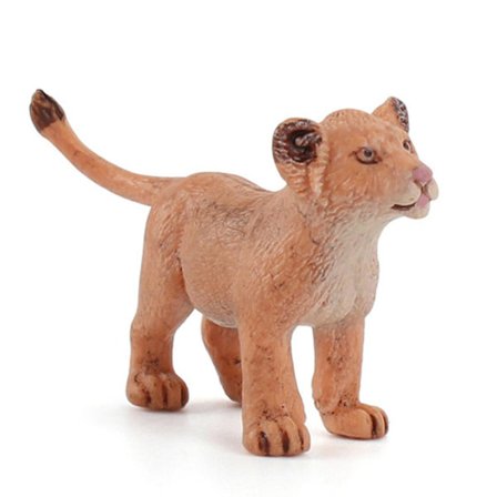 Lejon Solid Pvc Actionfigur Skrivbordsdekoration Prydnadssamling Present-3(D)