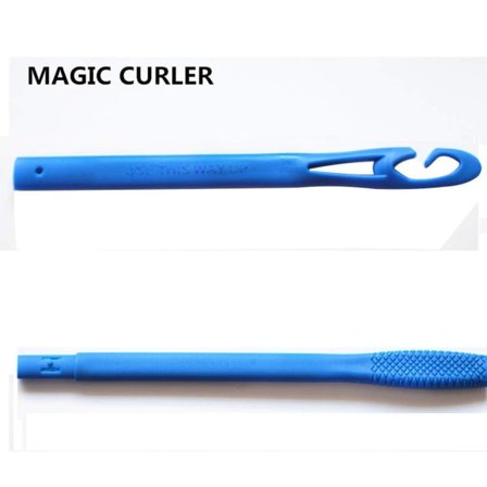 TG 24st Värmefria Hårrulle-Curling Stavar Set, blå orange