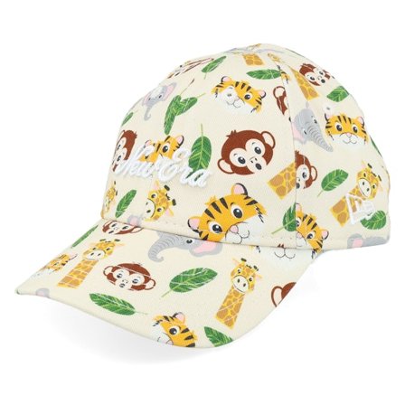 New Era - Beige Unconstructed Cap - Kids Safari All Over Print 9FORTY Stone Dad Cap @ Hatstore