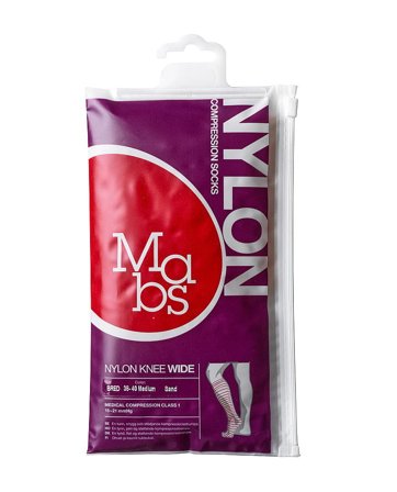 Mabs Nylon Knæstrømpe Wide Sand Sand M, Tøj & Bolig, Strømper, Knæstrømper