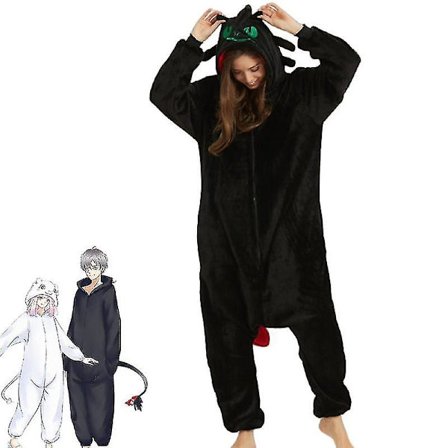 Kuinka kouluttaa lohikäärmeesi Anime-pyjama Koralli sametti Yksi kappale pariskunnille Kotiasu Performance-asu W