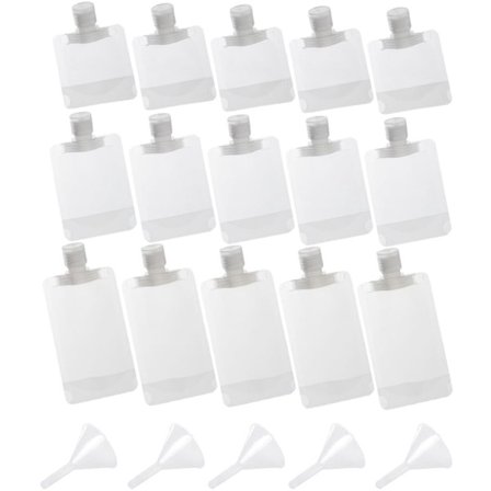 20 Stykker - Toilet taske i rejsestørrelse - Toiletartikler til rejser - Rejsebeholdere - Genopfyldelige rejseflasker