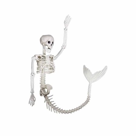 Halloween Sjöjungfru Skelett Sjöjungfru Ben Prop Halloween