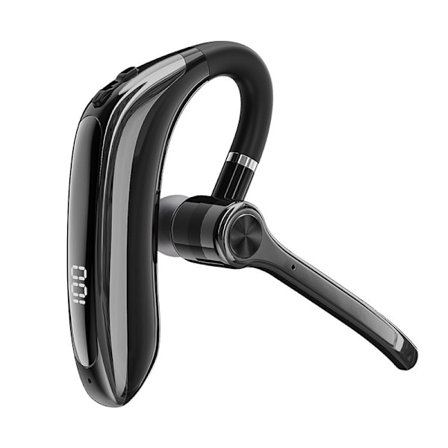 Bluetooth headset, trådlöst headset med uppgraderad AI-brusreducerande mikrofon, Bluetooth hörlur med ett öra med mute för mobiltelefoner, perfekt för