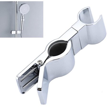 1 st Handhållet Duschmunstyckeshållare, Duschmunstycke Glidklämma, 45 Graders Roterande Duschmunstyckeshållare, Universal Skena 20 25mm 10 x 2.9cm (