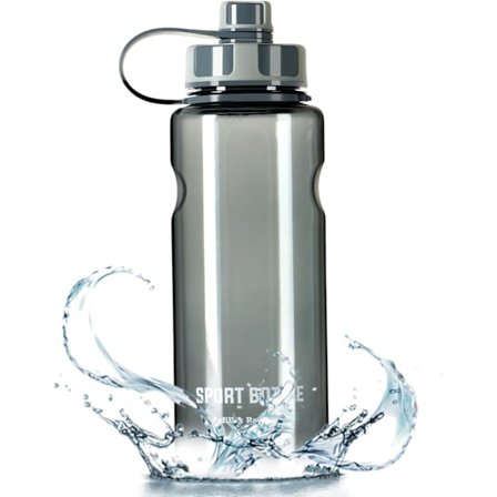 Sportvattenflaska 1,5 Liter Stor Vattenflaska med Filter BPA-Fri Dryckesflaska Personligiserad Vattenkanna Läckagesäker Vattenflaska för Skola, Gym