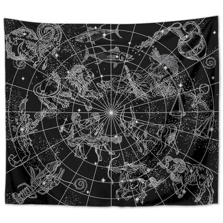 Alttariliina Zodiac Noituus Alttari Tarot-levytys Päällysliina Wiccan Neliömäinen Hengellinen Pyhä Liina 51 X 59 Tuumaa B