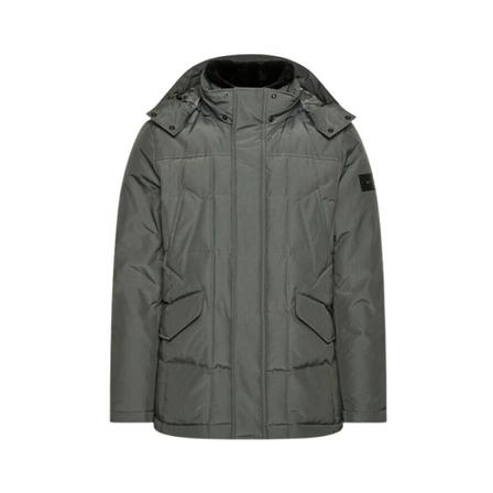 Woolrich, Szary Quilted Padded Jacket In Szary, Mężczyzna, Rozmiar: L