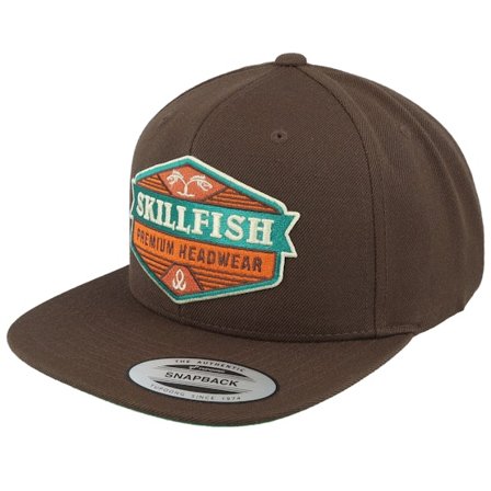 Skillfish - Brown - snapback - Cap - Terraflame Logo Classic Dark Brown Snapback - Hatstore