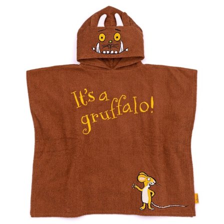 The Gruffalo Barn Poncho för barn i brun, one size