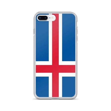 iPhone-fodral - Island flagga - iPhone 8 Plus - Flexibel - Flerfärgad - Vertikalt design
