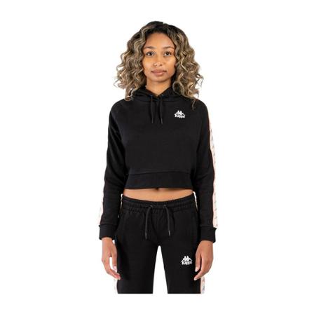 Kappa, Hoodies Czarny, Kobieta, Rozmiar: M