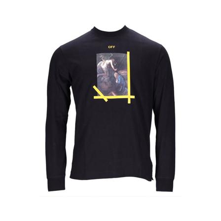 Off White Long Sleeve Tops , Zwart , Heren , Maat: XL