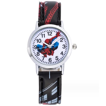 Pojkar Spiderman Armbåndsur Kvarts Sort black-tfrf black