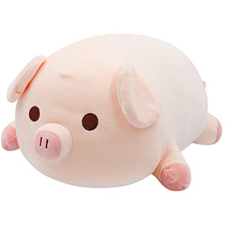 Gris plysch gosedjur Rosa plysch gris kudde mjuka leksaker Y