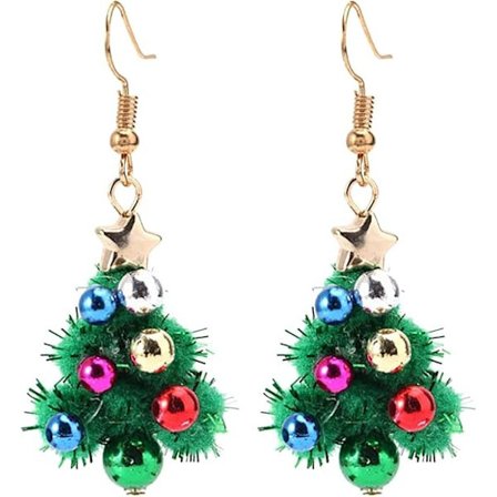 Julörhängen Kreativa Julgransörhängen Semestergåvor Ljusa Julörhängen för Kvinnor Hängande