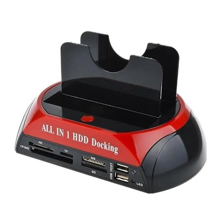 Harddiskdokkingstasjon Doble Spor Usb 3.0 Til Sata Ide Hdd Dokkingstasjon Med Kortleser For 2.5 3.5 Tommer Ide