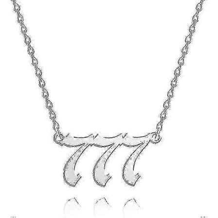 Halsband med Änglanummer i Rostfritt Stål för Numerologi Smycken