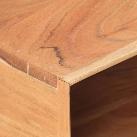 Vidaxl Soffbord 110x50x35 Cm Massivt Akaciaträ Brun