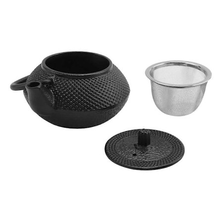 Rautainen teepannu ruostumattomasta teräksestä valmistetulla teesiivilällä, valurautainen japanilainen teepannu Oolong-teelle, Puer-teelle, teekannu 3